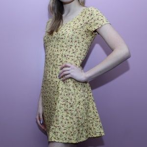 Forever 21 Yellow Floral Dress
